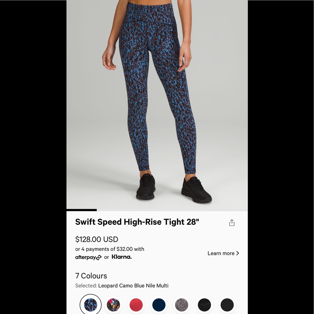 🍋Nwot Lululemon swift speed HR - 28” - new color🍋